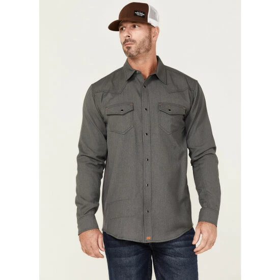 Best Pirce ๐ฏ Cody James Men's FR Vented Long Sleeve Button Down Work ๐ Shirt Grey โ๏ธ