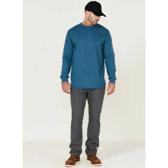 Promo ๐ Cody James Men's FR Blue Logo Long Sleeve Work T-Shirt - Tall ๐ฏ - Image 2
