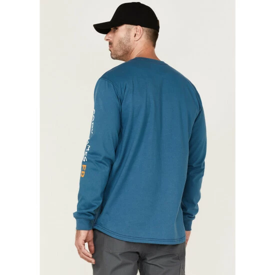 Promo ๐ Cody James Men's FR Blue Logo Long Sleeve Work T-Shirt - Tall ๐ฏ - Image 4