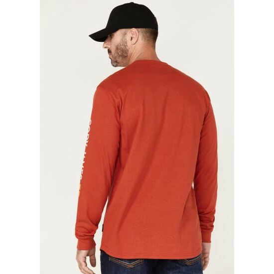 Outlet ๐งจ Cody James Men's FR Red Logo Long Sleeve Work T-Shirt ๐ - Image 4