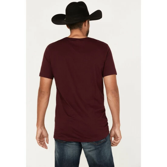 Best Sale ๐ Cody James Hand Cards Graphic T-Shirt For Men Burgundy ๐ - Image 4