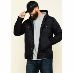 Discount 🔔 Cody James Men's FR Hooded Duck Work Jacket Black 🥰