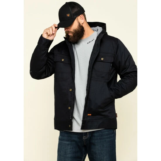Discount ๐ Cody James Men's FR Hooded Duck Work Jacket Black ๐ฅฐ