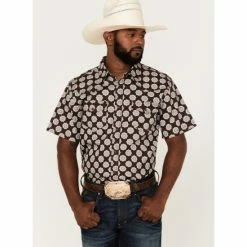Brand new 💯 Cody James Men's Kingsland Medallion Print Short Sleeve Snap Western 👕 Shirt Multi 🔥