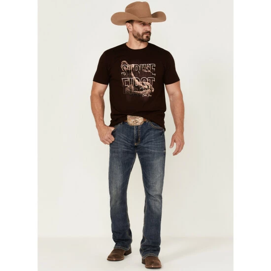 Promo 🔔 Cody James Men's Strike First Graphic Short Sleeve T-Shirt Maroon 😍 - Image 2