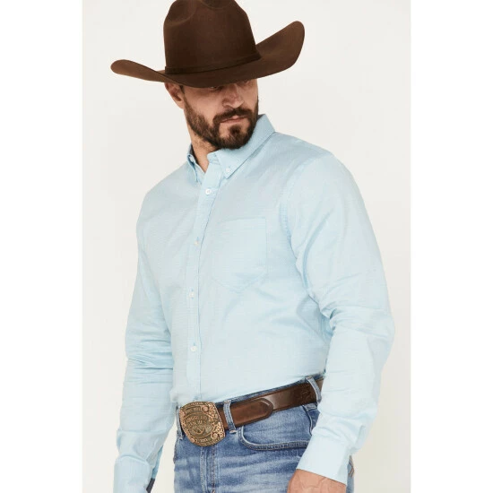 Best deal ๐ Cody James Men's Glacier Button Down Western ๐ Shirt Blue ๐ - Image 2
