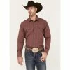 Best reviews of 🎁 Cody James Men's Fire Mountain Long Sleeve Plaid Print Snap Western 👚 Shirt Red ⭐