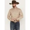 Best Sale 🔥 Cody James Men's Wooly Mammoth Western Long Sleeve 👚 Shirt Tan 🎁