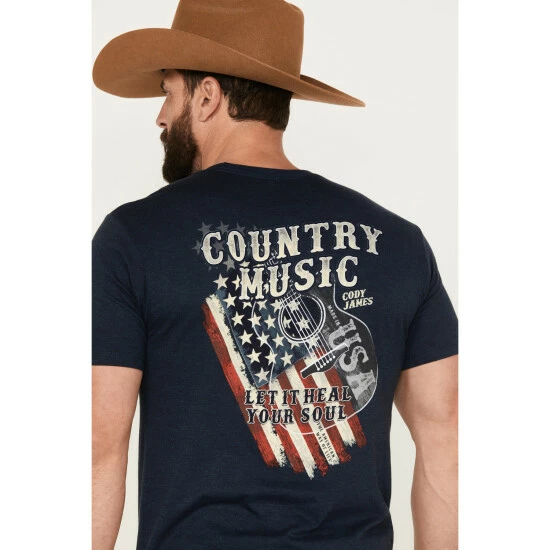 Best Pirce ๐งจ Cody James Men's Heal Your Soul Western T-Shirt Navy ๐ฅ - Image 4