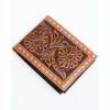 New 👏 Cody James Men's Tooled Bifold Wallet Brown 🧨
