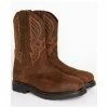 Wholesale 🛒 Cody James Men's Waterproof Pull-On Work 🥾 Boots - Composite Toe Brown 🧨