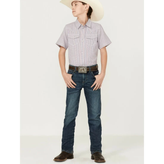 Deals ๐ Cody James Boys' Print Short Sleeve Western Snap ๐ Shirt White ๐ฅ - Image 2