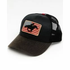 Best Pirce 😀 Cody James Men's American Cowboy Flag Patch Mesh Cap Black 🎉