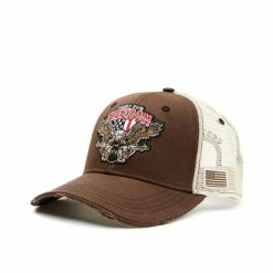 Best reviews of 🥰 Cody James Men's Fight For Freedom Patch Mesh Ball Cap Brown 😍