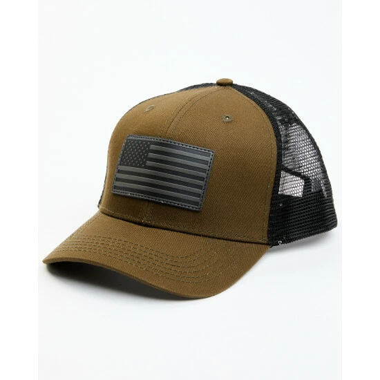 Budget ✔️ Cody James Men's American Flag Patch Mesh-Back Ball Cap Olive 😀