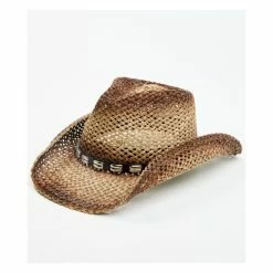 Best deal ✔️ Cody James Men's Ombre Brown Bartolome Straw Hat 🌟