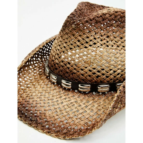 Best deal โ๏ธ Cody James Men's Ombre Brown Bartolome Straw Hat ๐ - Image 2