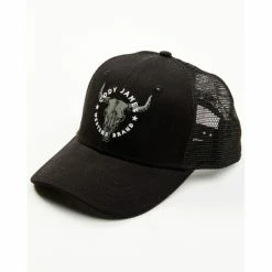 Budget 🎁 Cody James Men's Black Steerhorn Ball Cap ⭐