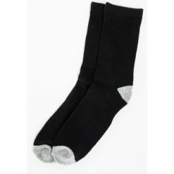 New 🛒 Cody James Boys' Solid Basics 3-Pack Crew 🧦 Socks Black ⭐
