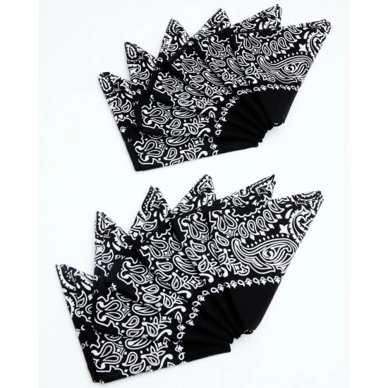 Cheap 👏 Cody James Men's Black Bandana Facemasks - 12 Pack ⭐ - Image 4