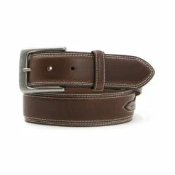 Budget ⌛ Cody James Men's American Flag Leather Belt Brown 🔔