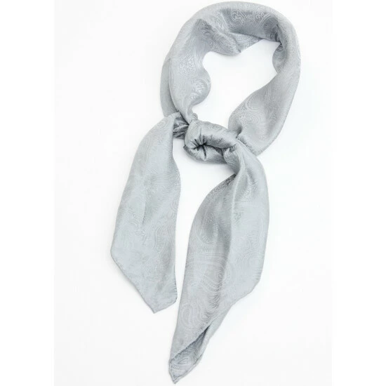 Brand new ๐ Cody James Men's Grey Silk Jacquard Wild Rag Scarf ๐