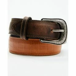 Promo 🛒 Cody James Men's Pecan Embossed Croco Print Leather Belt 👍
