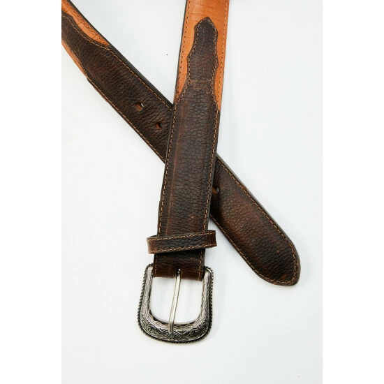 Promo ๐ Cody James Men's Pecan Embossed Croco Print Leather Belt ๐ - Image 2