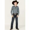 Outlet 😍 Cody James Boys' Medium Wash King Fisher Stretch Slim Bootcut 👖 Jeans - Big Blue ✨