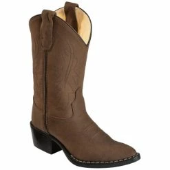 Deals 🎉 Cody James Youth Distressed Western 🥾 Boots For Unisex-Kid Brown 🎁