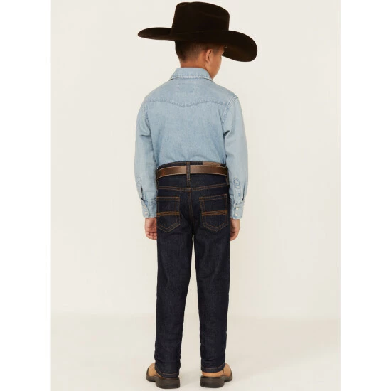 Hot Sale ๐ Cody James Boys' Dark Wash Slim Straight Stretch ๐ Jeans ๐งจ - Image 3