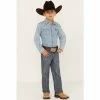 New ✔️ Cody James Youth Boys' Bozeman Dark Wash Slim Boot 👖 Jeans 🔔