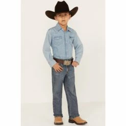 New ✔️ Cody James Youth Boys' Bozeman Dark Wash Slim Boot 👖 Jeans 🔔