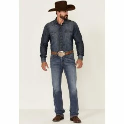 Wholesale 🤩 Cody James Men's Patriot Medium Wash Stretch Slim Straight 👖 Jeans Blue ✔️