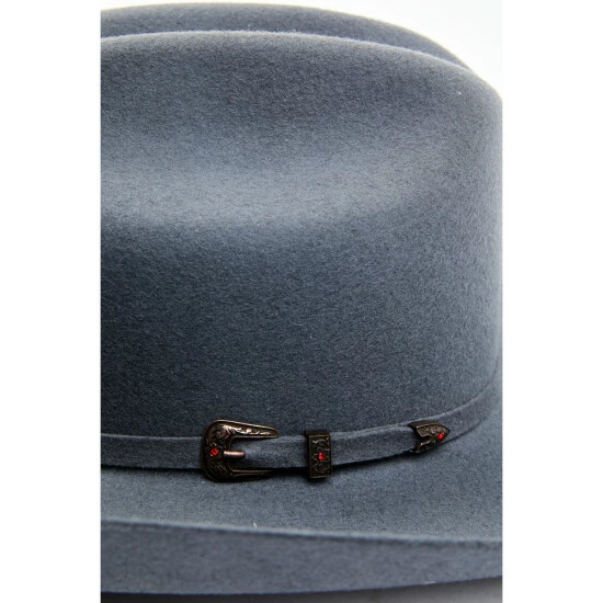 Flash Sale ๐ Cody James Men's 5X Self Band Cattleman Fur Blend Western Hat - Granite Stone ๐ - Image 2