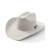Hot Sale 🌟 Cody James Men's 5X Self Band Cattleman Fur Blend Western Hat - Mist Grey 😉