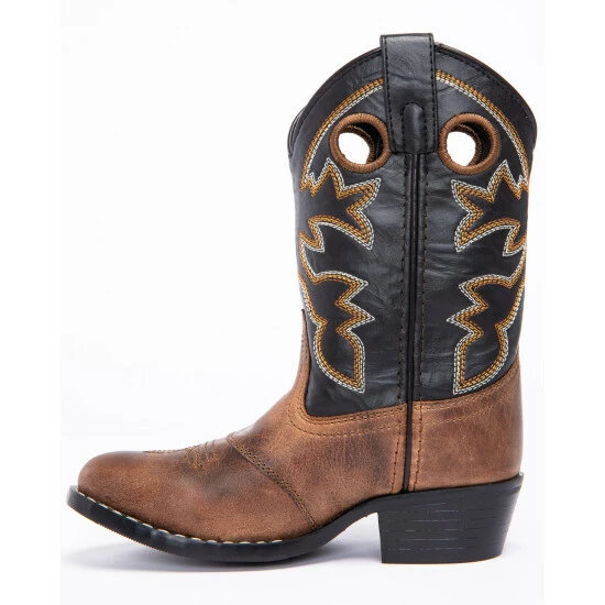 Outlet ✨ Cody James Boys' Black & Brown Western 🥾 Boots - Round Toe 🤩 - Image 3