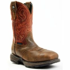 Best Pirce ❤️ Cody James Men's Nano Lite Waterproof Western Work 🥾 Boots - Composite Toe Orange 🧨