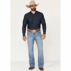 Coupon ✔️ Cody James Men's Dash Light Wash Relaxed Stretch Bootcut 👖 Jeans Light Medium Wash 😀