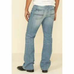 Budget 🔥 Cody James Men's Hamshackle Light Wash Stretch Relaxed Boot 👖 Jeans Blue 🔥