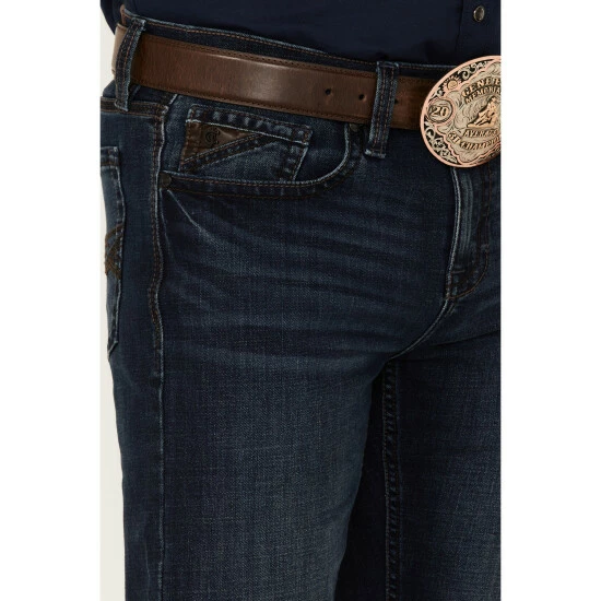 Deals 😀 Cody James Core Men's Kick Look Ride Dark Wash Performance Stretch Stackable Straight 👖 Jeans Blue 😀 - Image 2