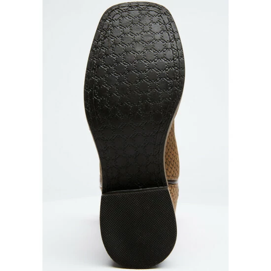 Outlet ✨ Cody James Boys' Red Reptile Print Western 🥾 Boots - Wide Square Toe Red/brown ❤️ - Image 6