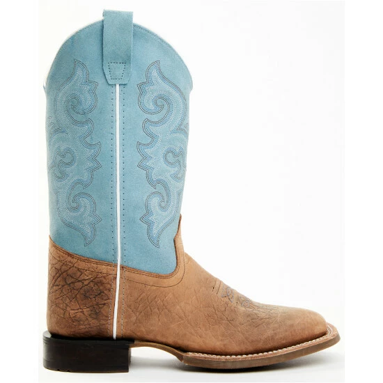 Buy ๐ Cody James Boys' Cowboy Western ๐ฅพ Boots - Broad Square Toe Brown โจ - Image 2