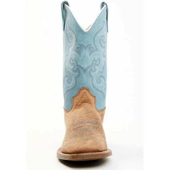 Buy ๐ Cody James Boys' Cowboy Western ๐ฅพ Boots - Broad Square Toe Brown โจ - Image 4