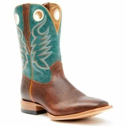 Hot Sale ๐ Cody James Men's Union Ocean Western ๐ฅพ Boots - Broad Square Toe Green ๐