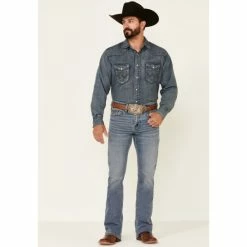 Outlet ⌛ Cody James Men's Luke Light Wash Stretch Slim Bootcut 👖 Jeans Blue 🤩