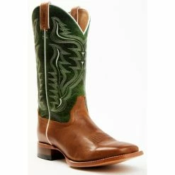 Coupon 😍 Cody James Men's Peridot Green Leather Western 🥾 Boots - Broad Square Toe 🤩
