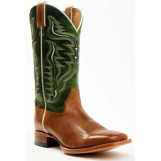 Coupon ๐ Cody James Men's Peridot Green Leather Western ๐ฅพ Boots - Broad Square Toe ๐คฉ