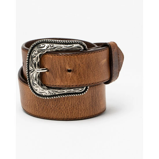 New ๐ฅ Cody James Men's Crazy Horse Burnished Leather Belt Brown ๐