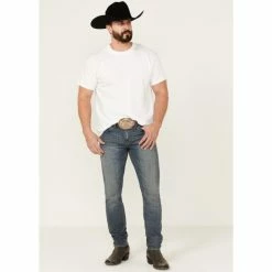 Discount 😉 Cody James Men's Blaze Medium Wash Stretch Slim Tapered 👖 Jeans Blue 🔥